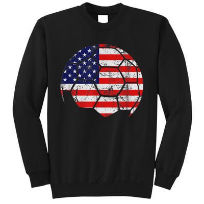 USA Soccer Ball Flag Jersey Sweatshirt