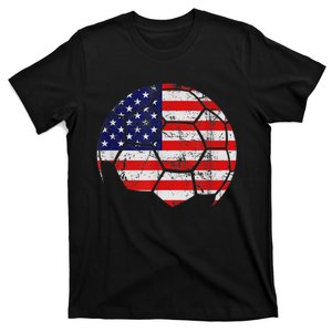 USA Soccer Ball Flag Jersey T-Shirt