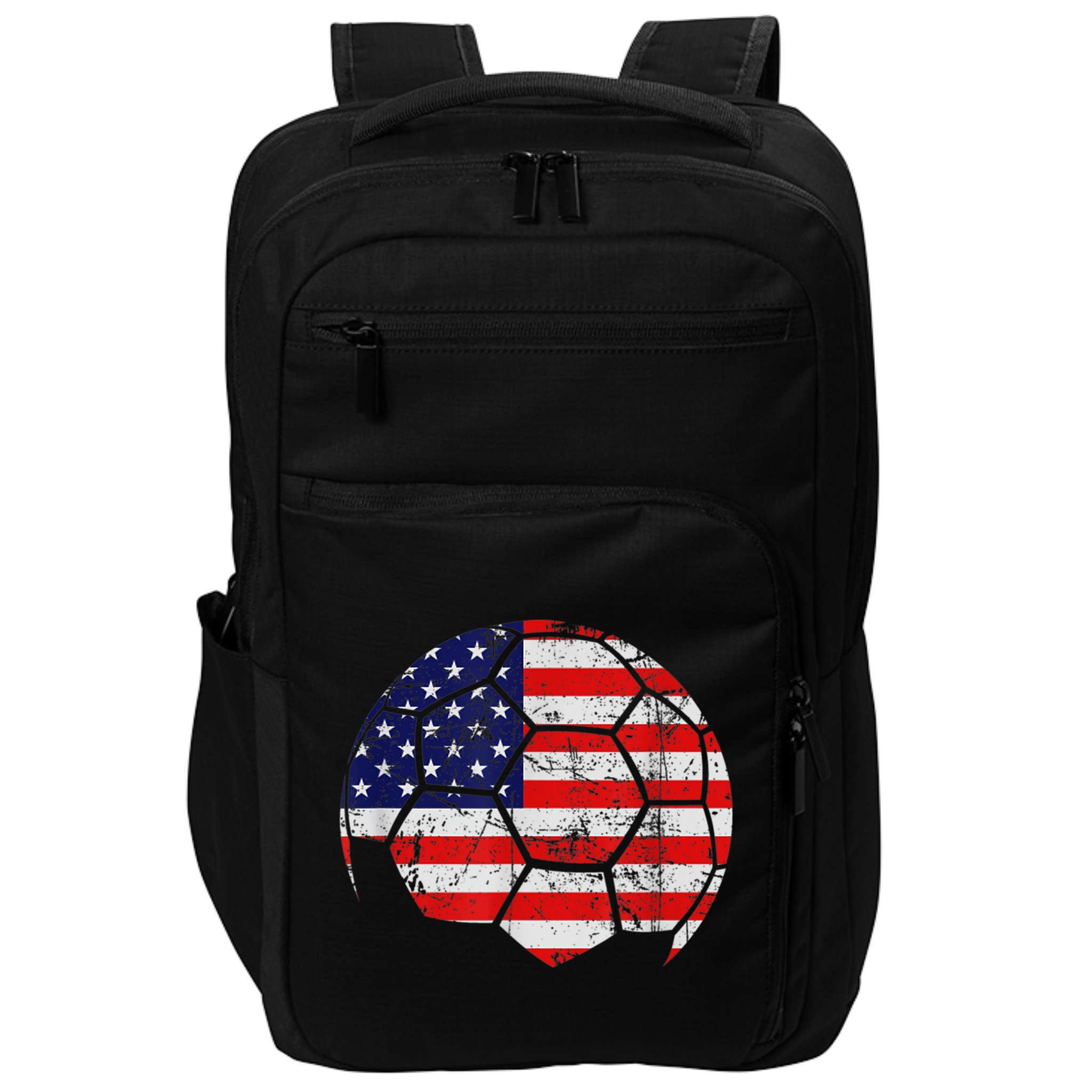 USA Soccer Ball Flag Jersey Impact Tech Backpack