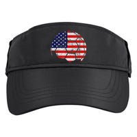 USA Soccer Ball Flag Jersey Adult Drive Performance Visor