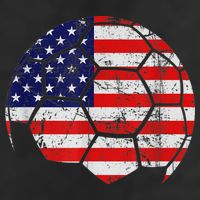 USA Soccer Ball Flag Jersey Adult Drive Performance Visor
