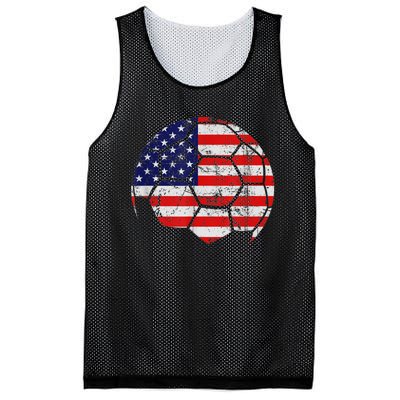 USA Soccer Ball Flag Jersey Mesh Reversible Basketball Jersey Tank