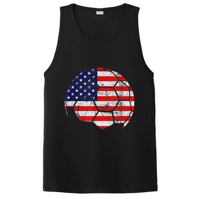 USA Soccer Ball Flag Jersey PosiCharge Competitor Tank