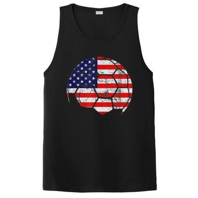 USA Soccer Ball Flag Jersey PosiCharge Competitor Tank