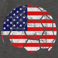 USA Soccer Ball Flag Jersey Vector Backpack