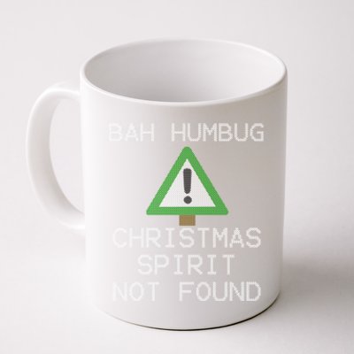 Ugly Sweater Bah Humbug Christmas Spirit Error 404 Gift Coffee Mug