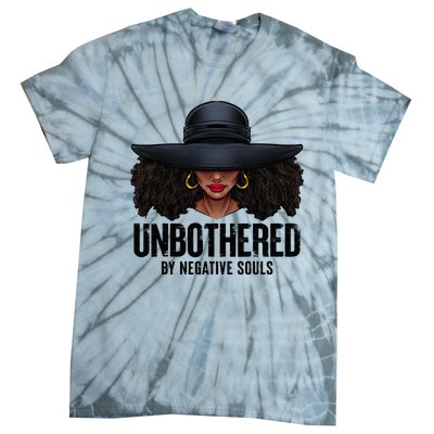 Unbothered Sassy Black Queen African American Ladies Gifts Tie-Dye T-Shirt