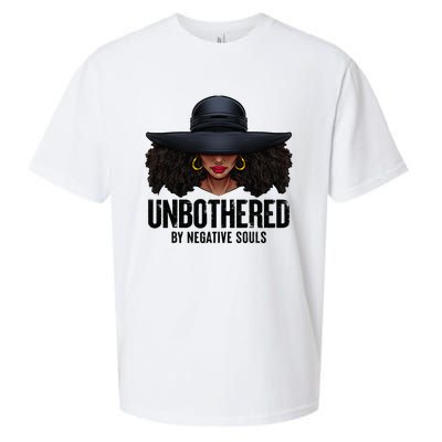 Unbothered Sassy Black Queen African American Ladies Gifts Sueded Cloud Jersey T-Shirt