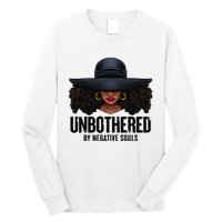 Unbothered Sassy Black Queen African American Ladies Gifts Long Sleeve Shirt