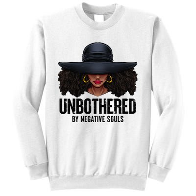 Unbothered Sassy Black Queen African American Ladies Gifts Sweatshirt