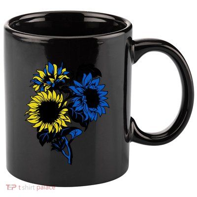 Ukraine Sunflower Blue Yellow Ukrainian Flag Support Ukraine Gift 11oz C Handle Ceramic Mug