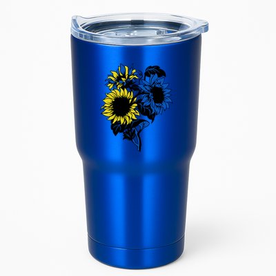 Ukraine Sunflower Blue Yellow Ukrainian Flag Support Ukraine Gift Tumbler