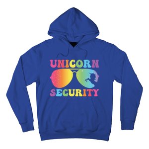 Unicorn Security Birthday Family Halloween Costume Mom Dad Cute Gift Hoodie