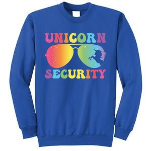 Unicorn Security Birthday Family Halloween Costume Mom Dad Cute Gift Sweatshirt