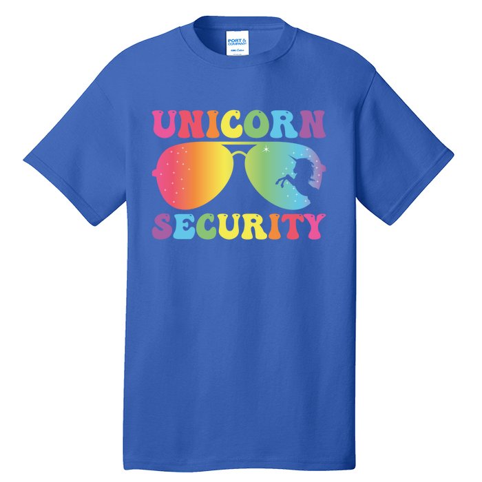 Unicorn Security Birthday Family Halloween Costume Mom Dad Cute Gift Tall T-Shirt