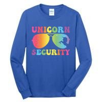 Unicorn Security Birthday Family Halloween Costume Mom Dad Cute Gift Tall Long Sleeve T-Shirt