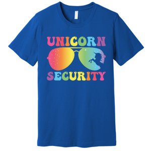 Unicorn Security Birthday Family Halloween Costume Mom Dad Cute Gift Premium T-Shirt