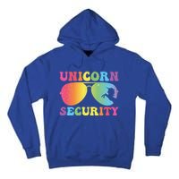 Unicorn Security Birthday Family Halloween Costume Mom Dad Cute Gift Tall Hoodie