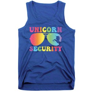 Unicorn Security Birthday Family Halloween Costume Mom Dad Cute Gift Tank Top