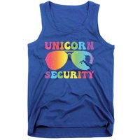 Unicorn Security Birthday Family Halloween Costume Mom Dad Cute Gift Tank Top