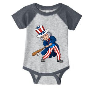 Uncle Sam Baseball 4th Of July Patriotic Boy Teens Infant Baby Jersey Bodysuit