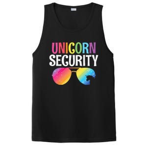 Unicorn Security Birthday Family Halloween Costume Mom Dad PosiCharge Competitor Tank