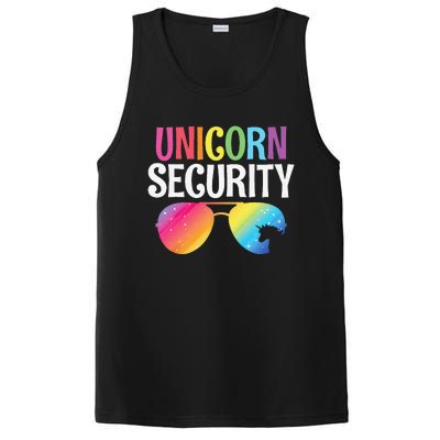 Unicorn Security Birthday Family Halloween Costume Mom Dad PosiCharge Competitor Tank