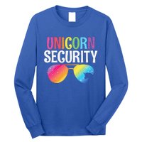 Unicorn Security Birthday Family Halloween Costume Mom Dad Long Sleeve Shirt