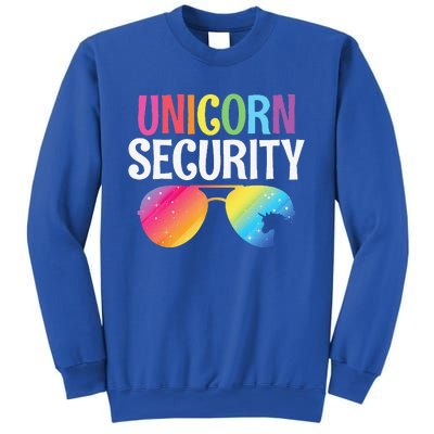 Unicorn Security Birthday Family Halloween Costume Mom Dad Sweatshirt