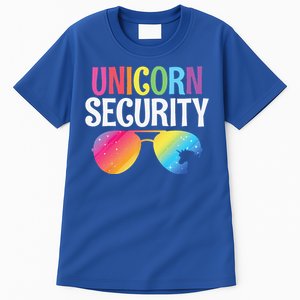 Unicorn Security Birthday Family Halloween Costume Mom Dad Tall T-Shirt