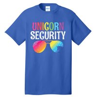 Unicorn Security Birthday Family Halloween Costume Mom Dad Tall T-Shirt