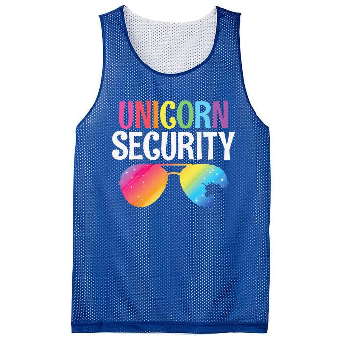 Unicorn Security Birthday Family Halloween Costume Mom Dad Mesh Reversible Basketball Jersey Tank