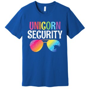 Unicorn Security Birthday Family Halloween Costume Mom Dad Premium T-Shirt