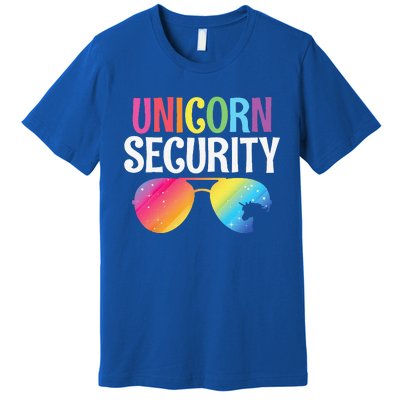 Unicorn Security Birthday Family Halloween Costume Mom Dad Premium T-Shirt