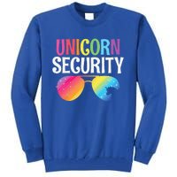 Unicorn Security Birthday Family Halloween Costume Mom Dad Tall Sweatshirt