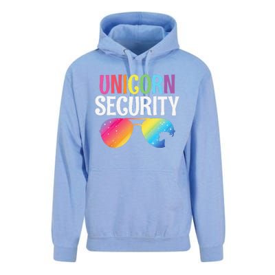 Unicorn Security Birthday Family Halloween Costume Mom Dad Unisex Surf Hoodie