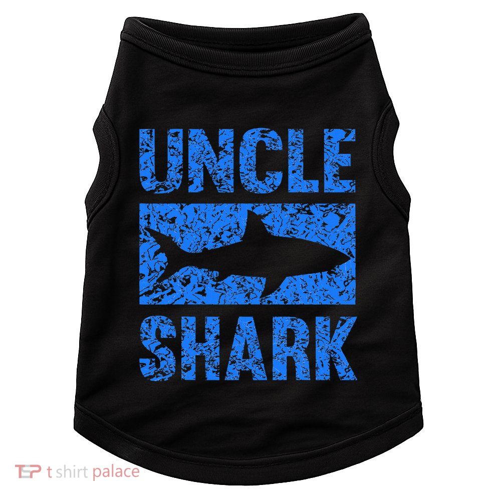 Uncle Shark Birthday Gift For Shark Lovers Doggie Tank
