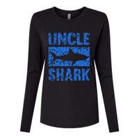 Uncle Shark Birthday Gift For Shark Lovers Womens Cotton Relaxed Long Sleeve T-Shirt