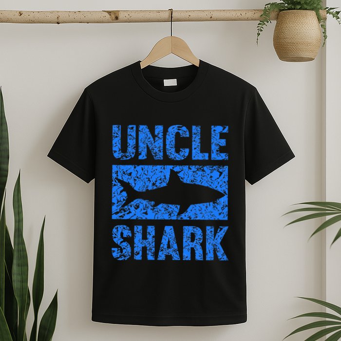 Uncle Shark Birthday Gift For Shark Lovers T-Shirt