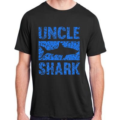 Uncle Shark Birthday Gift For Shark Lovers Adult ChromaSoft Performance T-Shirt