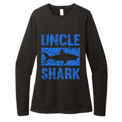 Uncle Shark Birthday Gift For Shark Lovers Womens CVC Long Sleeve Shirt