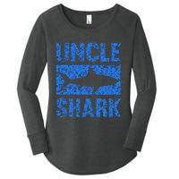 Uncle Shark Birthday Gift For Shark Lovers Women's Perfect Tri Tunic Long Sleeve Shirt