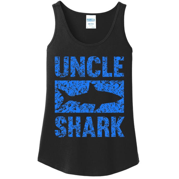 Uncle Shark Birthday Gift For Shark Lovers Ladies Essential Tank