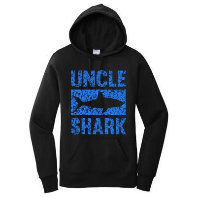 Uncle Shark Birthday Gift For Shark Lovers Women's Pullover Hoodie