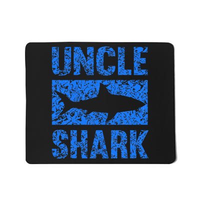 Uncle Shark Birthday Gift For Shark Lovers Mousepad