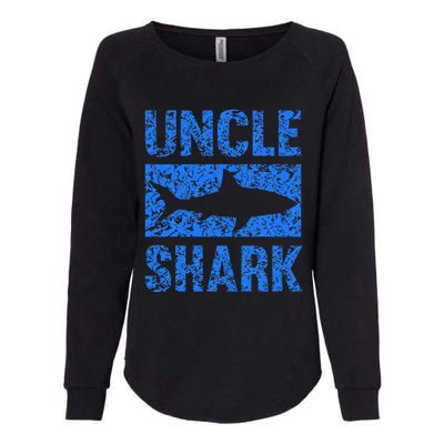 Uncle Shark Birthday Gift For Shark Lovers Womens California Wash Sweatshirt