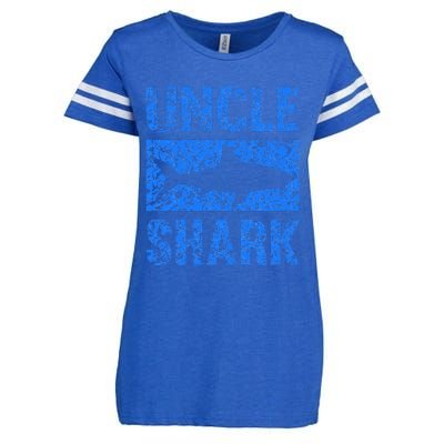 Uncle Shark Birthday Gift For Shark Lovers Enza Ladies Jersey Football T-Shirt