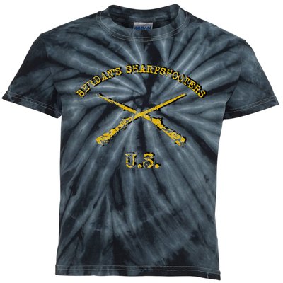 Us Sharpshooter BerdanS Civil War Elite Kids Tie-Dye T-Shirt