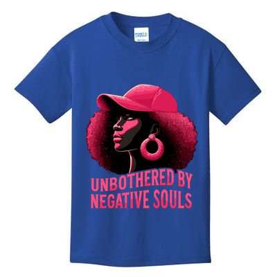 Unbothered Sassy Black Queen African American Gift Kids T-Shirt