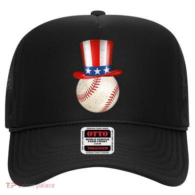 Uncle Sam Baseball High Crown Mesh Back Trucker Hat